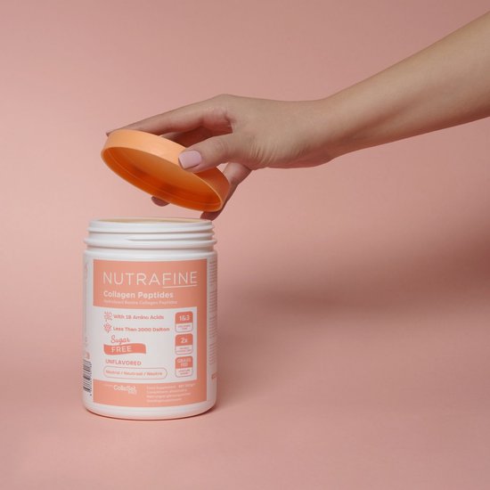 Nutrafine Collageen Poeder – Klinisch Bewezen- Hydrolyzed Bovine Collageen Peptides – Peptiden Type 1 en 3 - 100% Natuurlijk – 300 gram