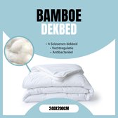 Eleganzzz Dekbed 4 Saisons 100% Viscose de Bamboe - 240x200 - Couette Été & Couette Hiver - Anti Allergie - 500 gr/ m2 - Dekbed 4 Saisons 240x200 - Twin Jumeaux - Couettes