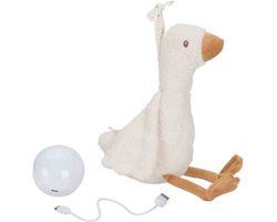 foto van Little Dutch Newborn Knuffelgans Licht & Geluid