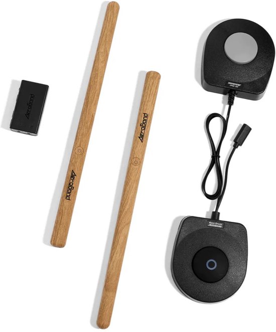 AeroBand PocketDrum 2 MAX – Draadloos Elektronisch Drumstel – Air Drumsticks met App, Voetpedalen, USB MIDI Functie, Volwassenen, Beginners, Kinderen, Air Drum Set Sticks (2025 Nieuw Versie)