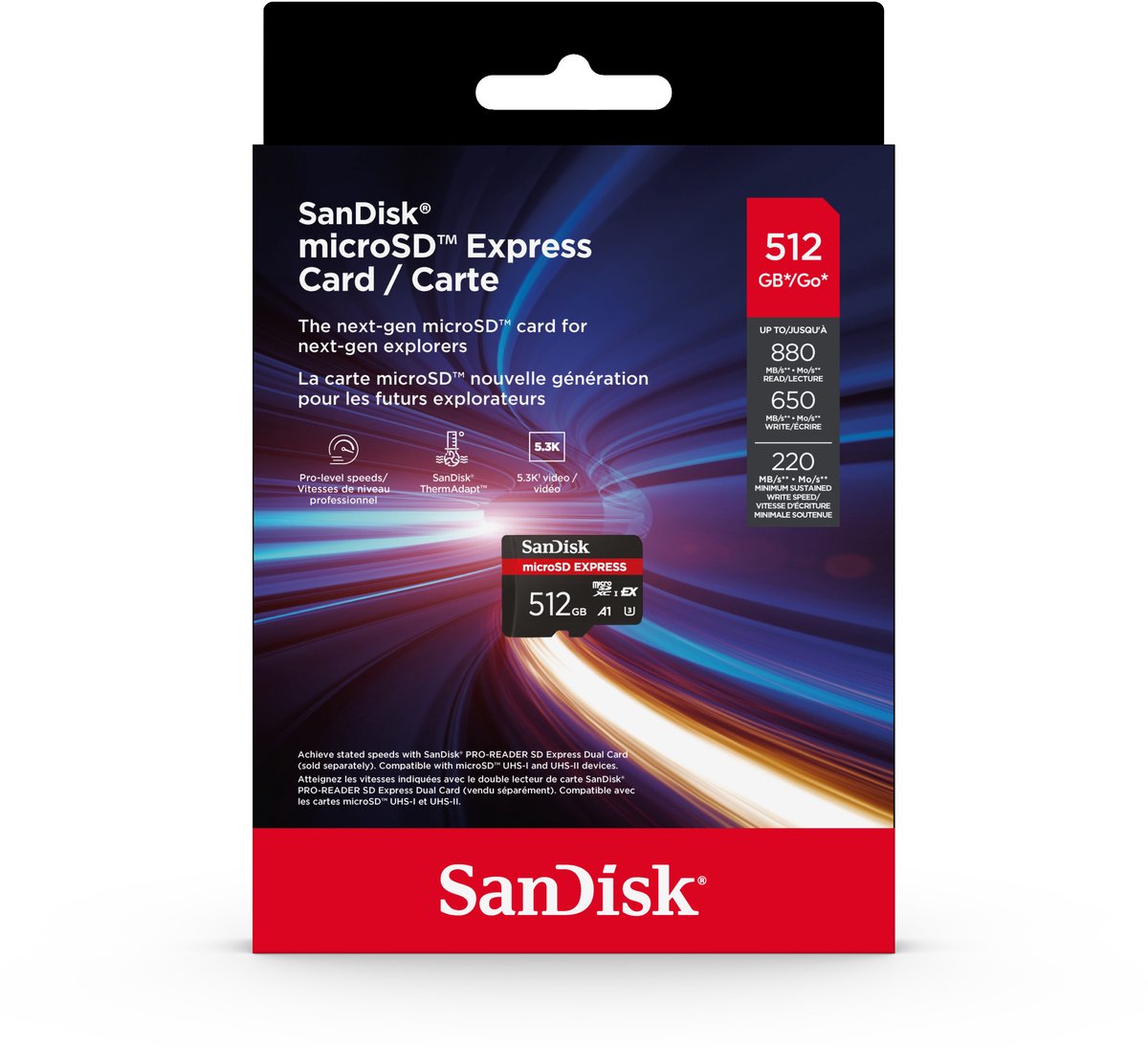 SanDisk MicroSDXC Express - 512GB - Snelle Micro SD Kaart | bol