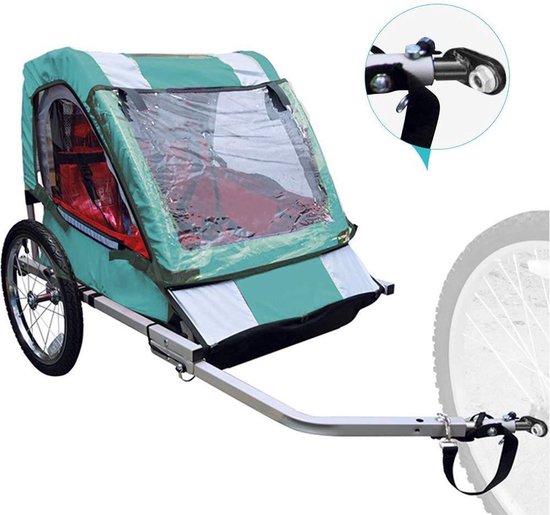 2stuks - Fietskarkoppeling - Adapter Accessoires - Connector Koppeling - Fietsadapter - Voor Kinderfietskar, Haakadapter, Accessoire Fietskoppeling Accessoires - Instep Fiets - Zwart van Merkloos — afbeelding 5