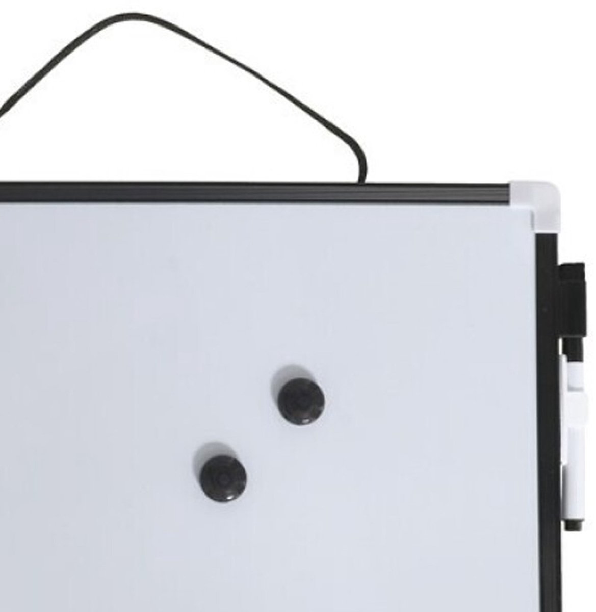Gerimport Whiteboard/memobord magnetisch - 2x - mini - 23 x 18 cm - met marker en magneten thumbnail 4