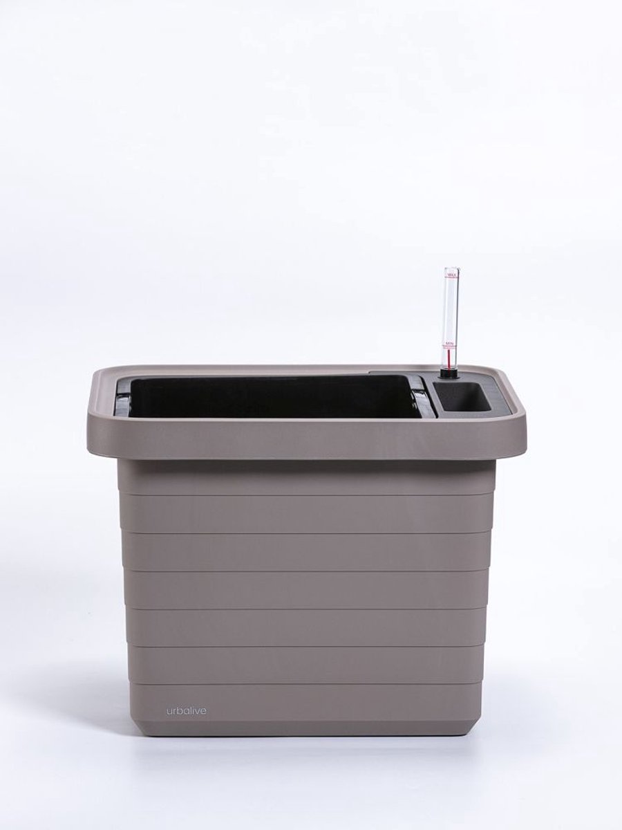 Plastia Berberis Uno Zelfbewaterende Bloembak – Taupe – 18 L