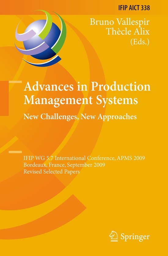 Advances in Production Management Systems: New Challenges, N ... - cover