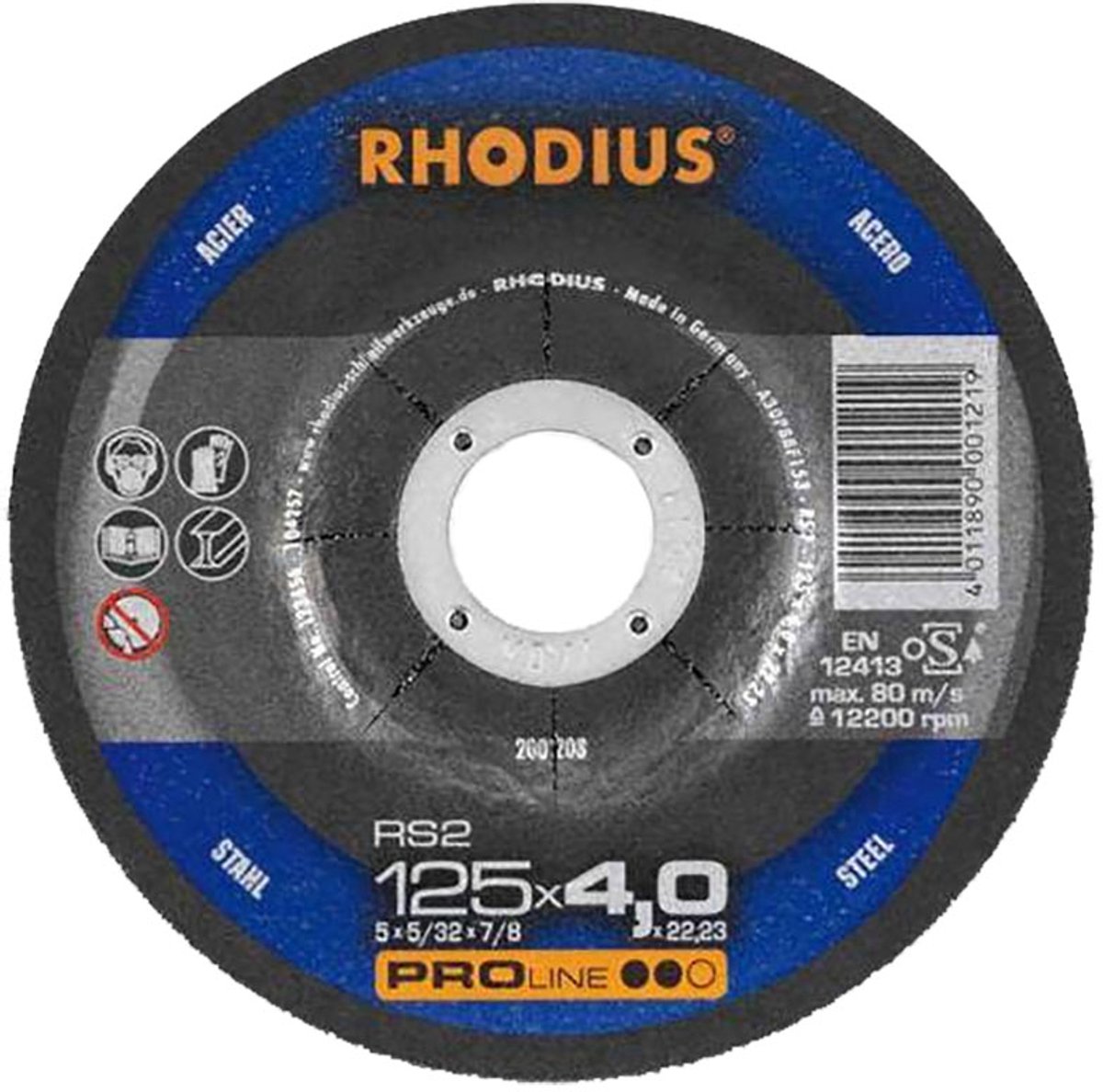Rhodius Afbraamschijf PROline II RS2 125x22,23mm (25x)