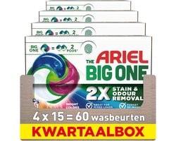 Ariel 3in1 Wasmiddel Pods The Big One Color - 4 x 15 stuks