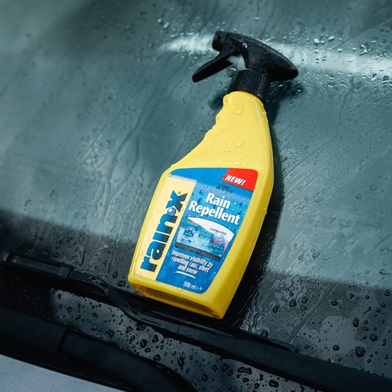 Rain-X Anti-Regenspray Glasreiniger 500ml – Reiniging & Bescherming in één – Regen Parelt Direct Af – Voor Alle Glasoppervlakken