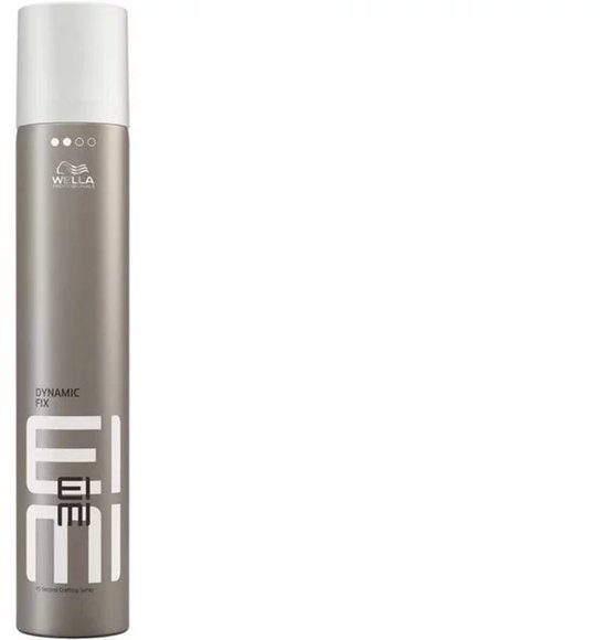 Wella EIMI Dynamic Fix haarlak spuitbus, metallic taupe met witte dop.