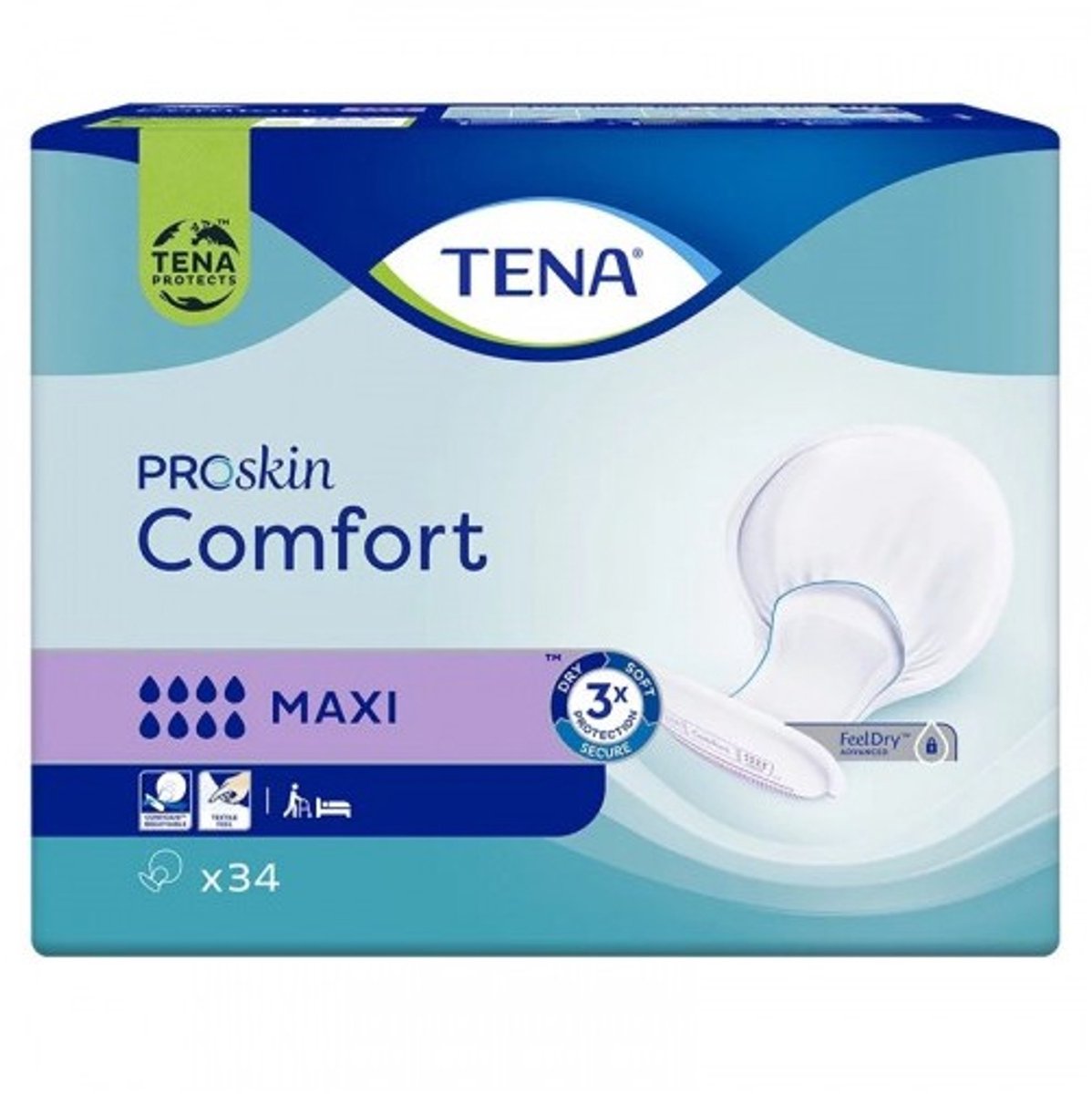 Tena Comfort Maxi - 1 pak van 34 stuks