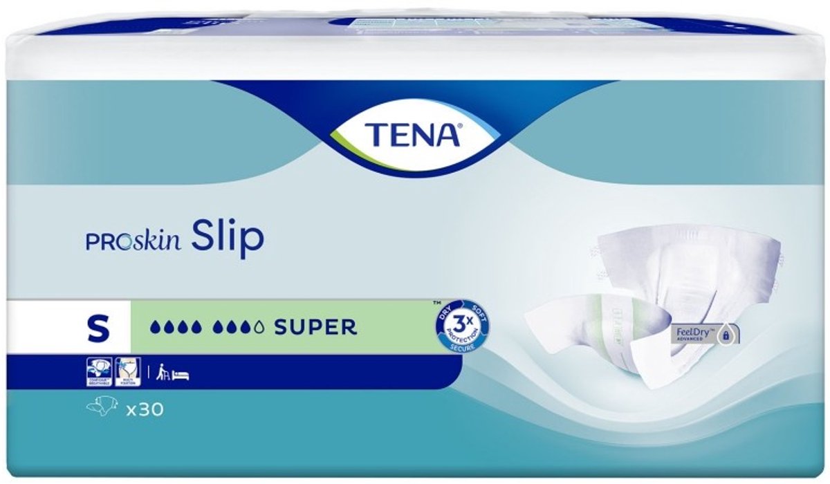TENA Slip Super S Incontinentie - 30 stuks - Incontinentiebroekjes