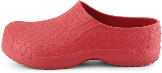 Sabots pour femmes Ladeheid - Sabots pour femmes et hommes - Légers - EVA - Sabots de jardin - Chaussures de jardin - Rouge 1841 - 37 - LA- DW-HexClosed