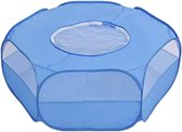 Fain® Konijnenren – Opvouwbaar – Knaagdieren ren – Blauw – Volledig afsluitbaar - Kooi – Voor binnen en buiten gebruik – Extra klim- en nagelbestendig