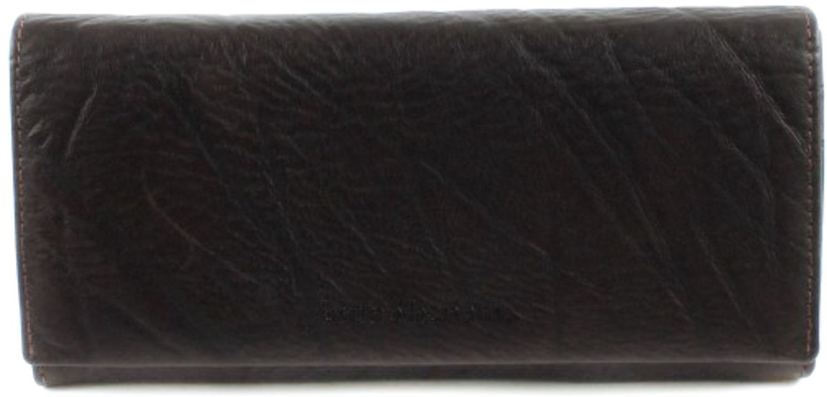 bruno banani Leren Portemonnee Africa Wallet Brown Donkerbruin