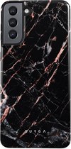 Burga Tough Case Samsung Galaxy S22 - Rose - Goud Marble