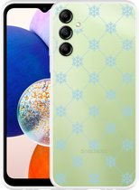 Cazy Hoesje geschikt voor Samsung Galaxy A14 4G/5G Snowflake Pattern