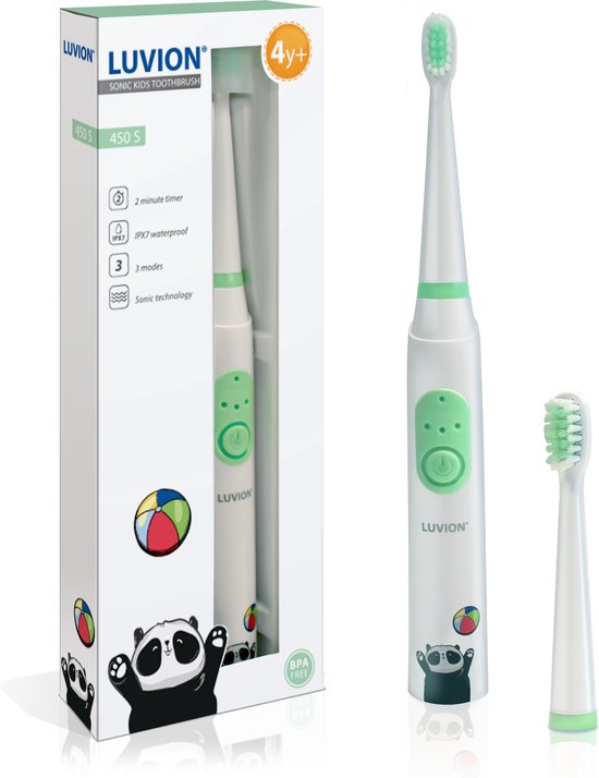 LUVION® 450S - Sonische elektrische tandenborstel voor kinderen van 4 - 10 jaar - Luvion