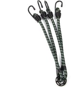 snelbinders - Bagagespin 4 haken - Stevige snelbinder spin - spinbinder - 40 cmØ 10 mm - met vier elastische armen - Groen/zwart