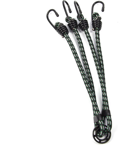 Bagagespin Set 10 Cinghie Elastiche Con Ganci - 3 Lunghezze (40/60/70 Cm), In Scatola Portatutto, Per Auto, Bici, Campeggio
