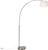 QAZQA arc - Lampe à arc Modern Smart Standing avec WiFi - 1 lumière - H 170 cm - Wit - Salon