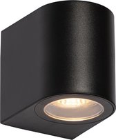 QAZQA baleno - Moderne Wandlamp voor buiten - 1 lichts - L 6.8 cm - Zwart - Buitenverlichting