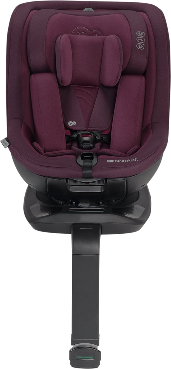 Kinderkraft I-GUARD Siège Auto Pivotant 360 I-size ISOFIX Couleur Cherry  Pearl