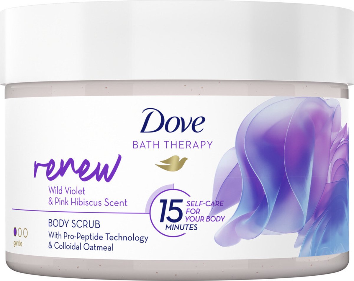 3x Dove Bath Therapy Renew Bodyscrub 295 ml - Dove