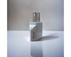 Seyda® Originele Hoge Kwaliteit Reisstekker Wereldstekker - EU naar USA - Travel Adapter - Europa naar Amerika - Wit - (1 Stuks)