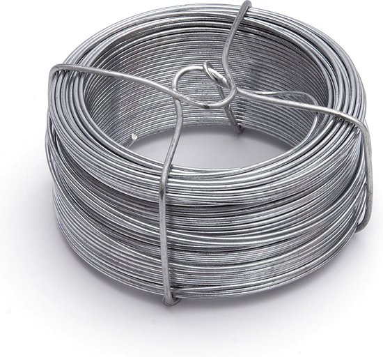1 rouleau de fil de fer / fils de reliure, acier galvanisé, 1,5 mm x 50 m  sur un... | bol.com
