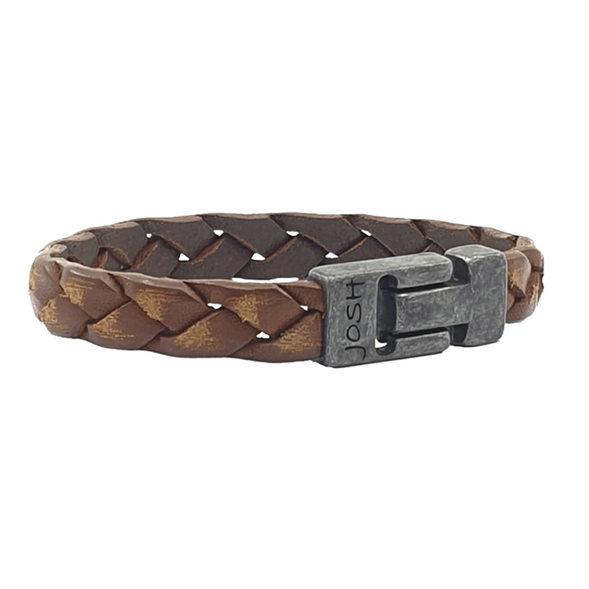 JOSH Heren Leren Armband Cognac | 24902-BRA