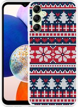 Cazy Hoesje geschikt voor Samsung Galaxy A14 4G/5G Gebreide Kersttrui II