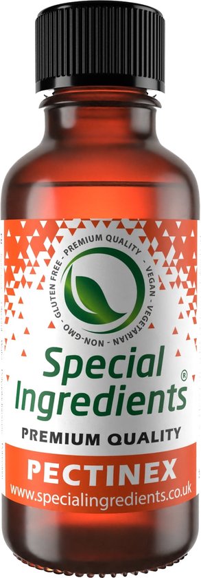 Special Ingredients Pectinex - 1 liter - Enzymatische Pectine Afbraak - Helder Sap - Perfecte Fruittextuur - Fruitpartjes schillen zonder mes - Moderne Gastronomie - Moleculair Koken - Hersluitbare fles - Recycled Plastic