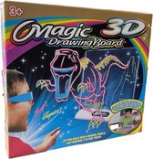 Magic Drawing Board - 3D tekenbord blauw - Nachtlampje - Tekenen met licht - Magisch tekenbord
