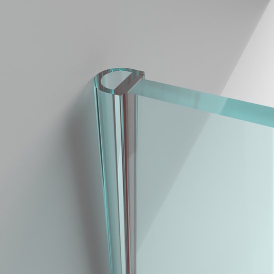 PRIOstahl Doucheafdichting, deurafdichting met magneet afdichtingsprofiel, 1 paar 180° magneetafdichtingen voor glasdikte: 8 mm, lengte: 2 meter, waterafstotend, voor douchedeur, glazen deuren PRIOstahl Doucheafdichting, deurafdichting met magneet afdichtingsprofiel, 1 paar 180° magneetafdichtingen voor glasdikte: 8 mm, lengte: 2 meter, waterafstotend, voor douchedeur, glazen deuren
