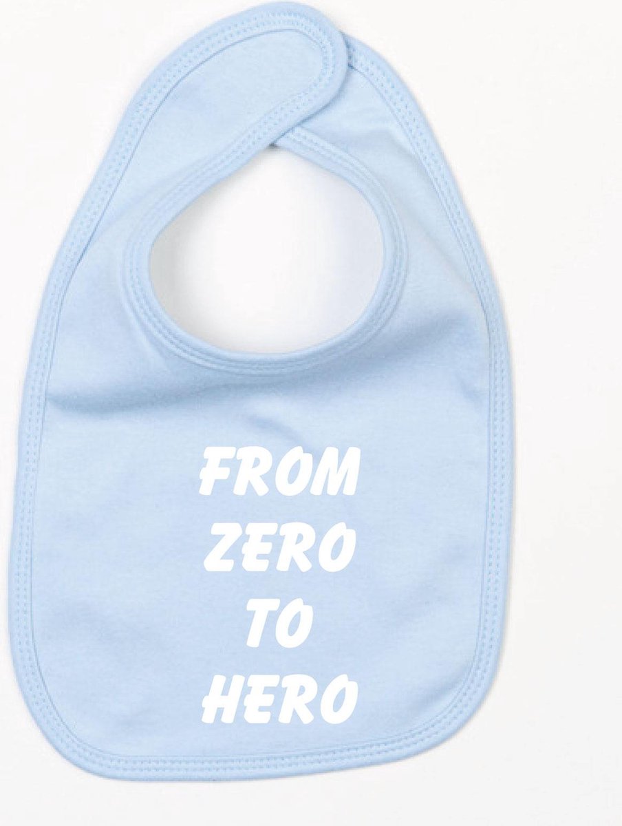 Goedkoopste Slabbetje From Zero To Hero-Licht Blauw-One Size