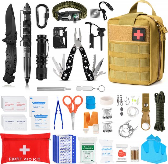 RHYTHMFLAME Kit de Survie - Bracelet de Survie - couteau de poche - bracelet  paracorde... | bol.com