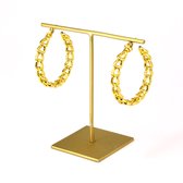 Oorbellen Chunky Chain Goud | Stainless steel met een mooie gouden plating - 4 cm | Buddha Ibiza