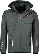 Geographical Norway Softshell Jas Heren Grijs/Zwart Royaute - XXL