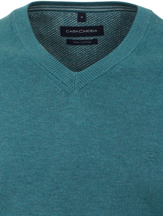 CASA MODA heren spencer katoen, V-hals, donkerblauw