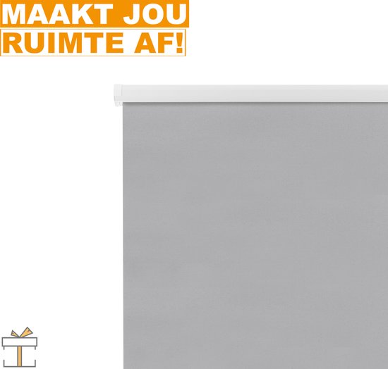 Radeco® Rolgordijn Verduisterend - Easy Match - Steel Grey - 75 x 190