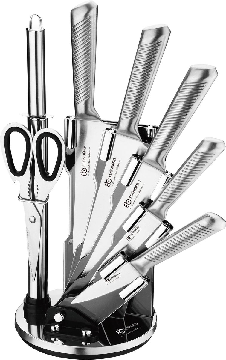 Edënbërg Classic Line - Messenset met Luxe Messenhouder - 8 delig