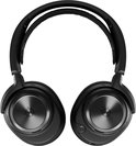 Zwarte Steelseries Arctis Nova Pro headset, weergave van de oorschelpen en hoofdband.