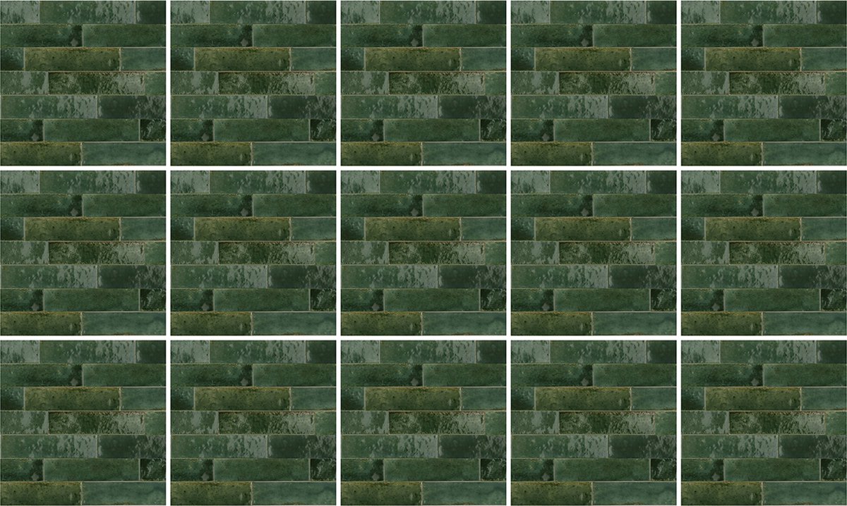 Ulticool Plaktegels - Zelfklevende Tegels - 15x15 cm - Ulticool - Decoratie Sticker Tegels - Steenstrips Wandbekleding voor op de Muur Groen - 15 stuks - Plakfolie Tegelstickers - Sticktiles Muurstickers Woonkamer - Badkamer - Keuken