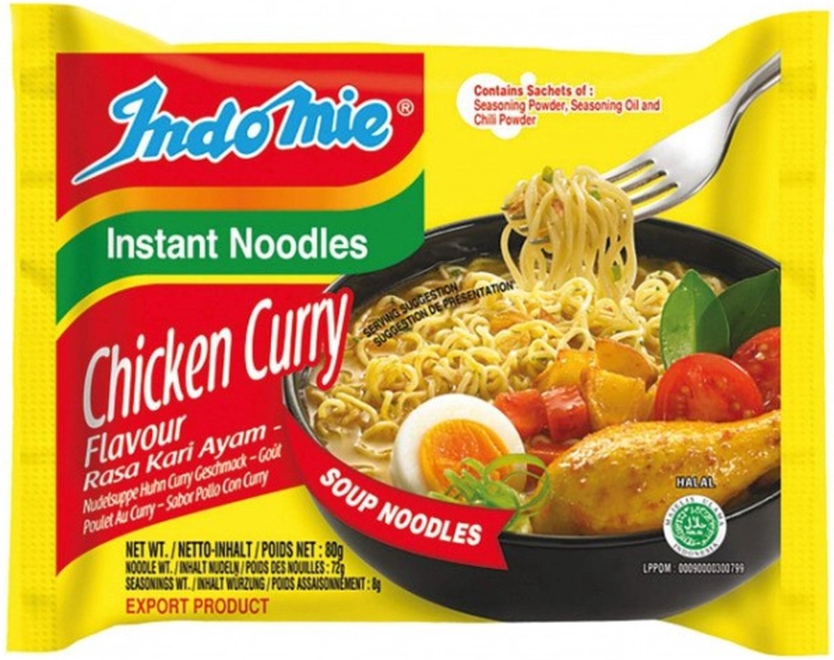 Bolino Maggi Inde : nouilles au curry doux