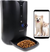Animali Automatische Voerbak Kat - Camera - Smartphone Besturing - Voerbak Hond - Voerautomaat Kat - Voederbak - 6 Liter - Zwart