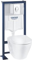 Toilette encastrée Grohe - Céramique - Réservoir 9l - Clapet de frein d'automne - Alpine White