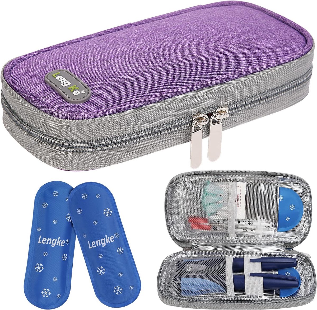 Étui Isotherme De Voyage Pour Stylo à Insuline - Taille Compacte, Néoprène/EVA