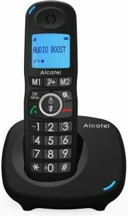 Téléphone résidentiel sans fil Alcatel XL595B Dect pour ligne fixe | Noir |  bol.