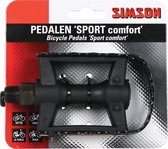 Simson Platformpedalen Sport Comfort 9/16 Inch Zwart