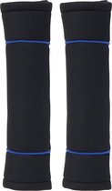 Carpoint Couvre-Ceinture Noir Classique Avec Passepoil Bleu 2 Pièces